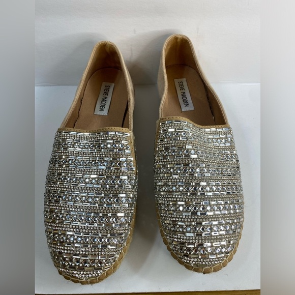 Steve Madden Sparkling Espadrille Slip-Ons - Picture 4 of 10